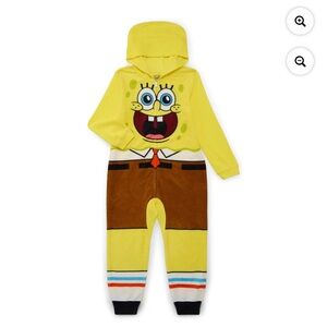 SpongeBob SquarePants Kids Yellow and Brown Footie